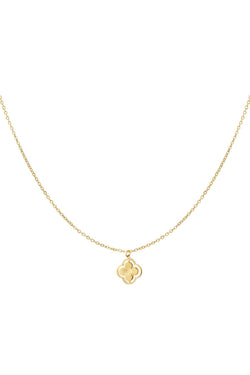 Gold Double Clover Necklace