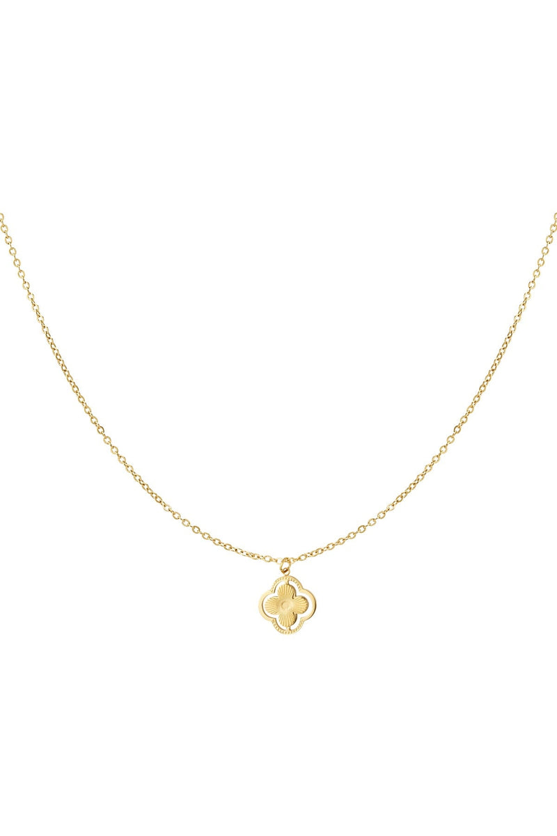 Gold Double Clover Necklace