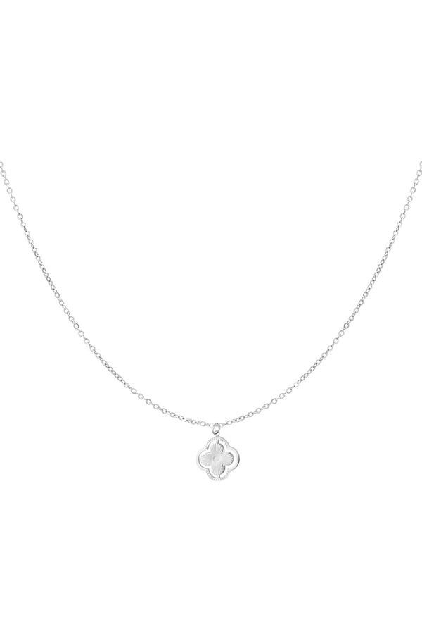 Silver Double Clover Necklace