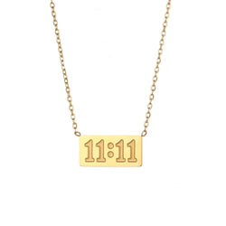 1111 Angel Number Gold Necklace