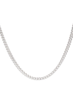 Silver Mens Chain Necklace