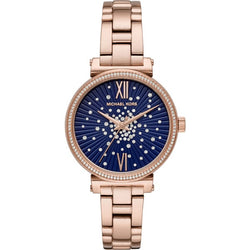 Michael Kors Mini Sofie Rose Gold Tone Crystal Ladies Watch MK3971