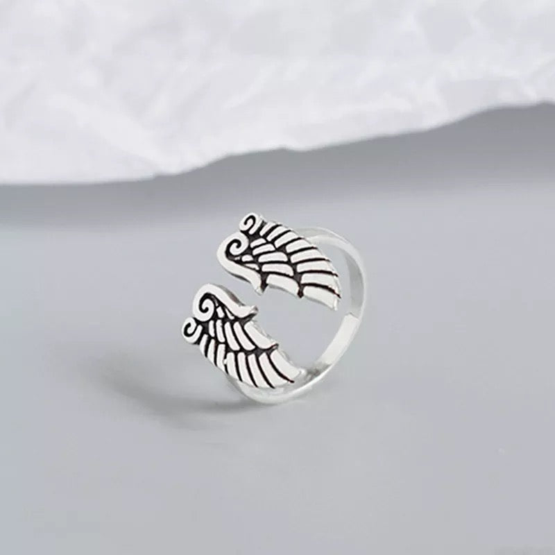 Angel Wings Adjustable Ring