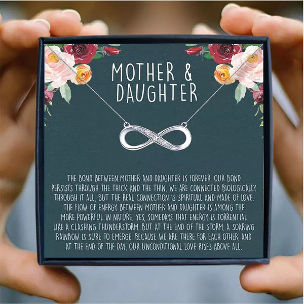 Mother and Daughter Infinity Necklace
