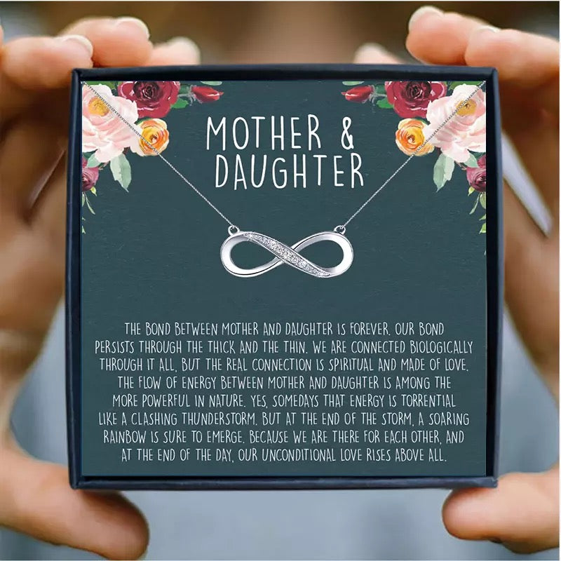 Mother daughter infinity deals necklace