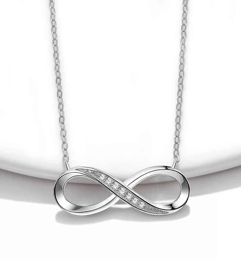 Mother and Daughter Infinity Necklace