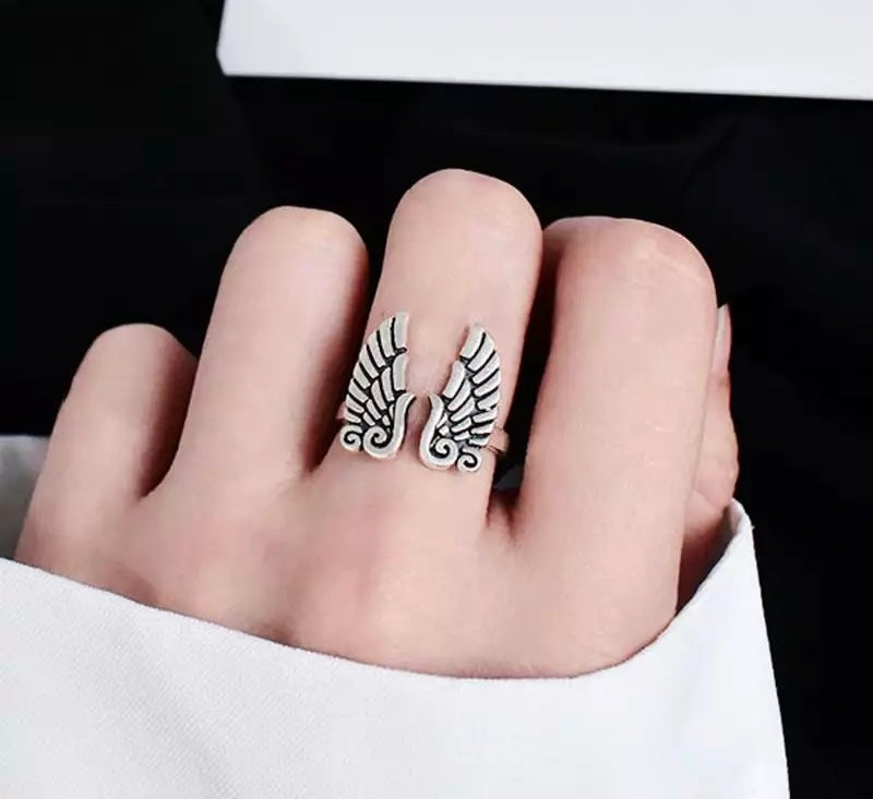 Angel Wings Adjustable Ring