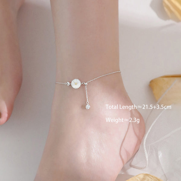 Silver Heart Ankle Bracelet Multi Layer Womens Anklet Adjustable Chain  Beach UK