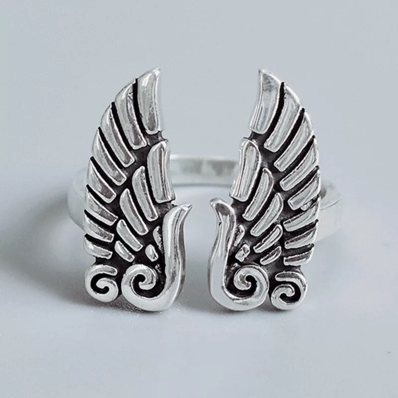 Angel Wings Adjustable Ring